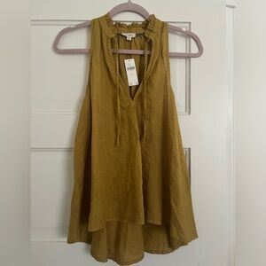 Pilcro anthropologie mustard / honey top new with tags